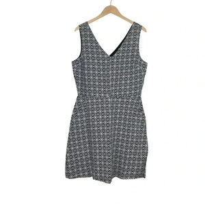 Gap Sleeveless Linen Dress V-Neck Pockets Size 14 Tall